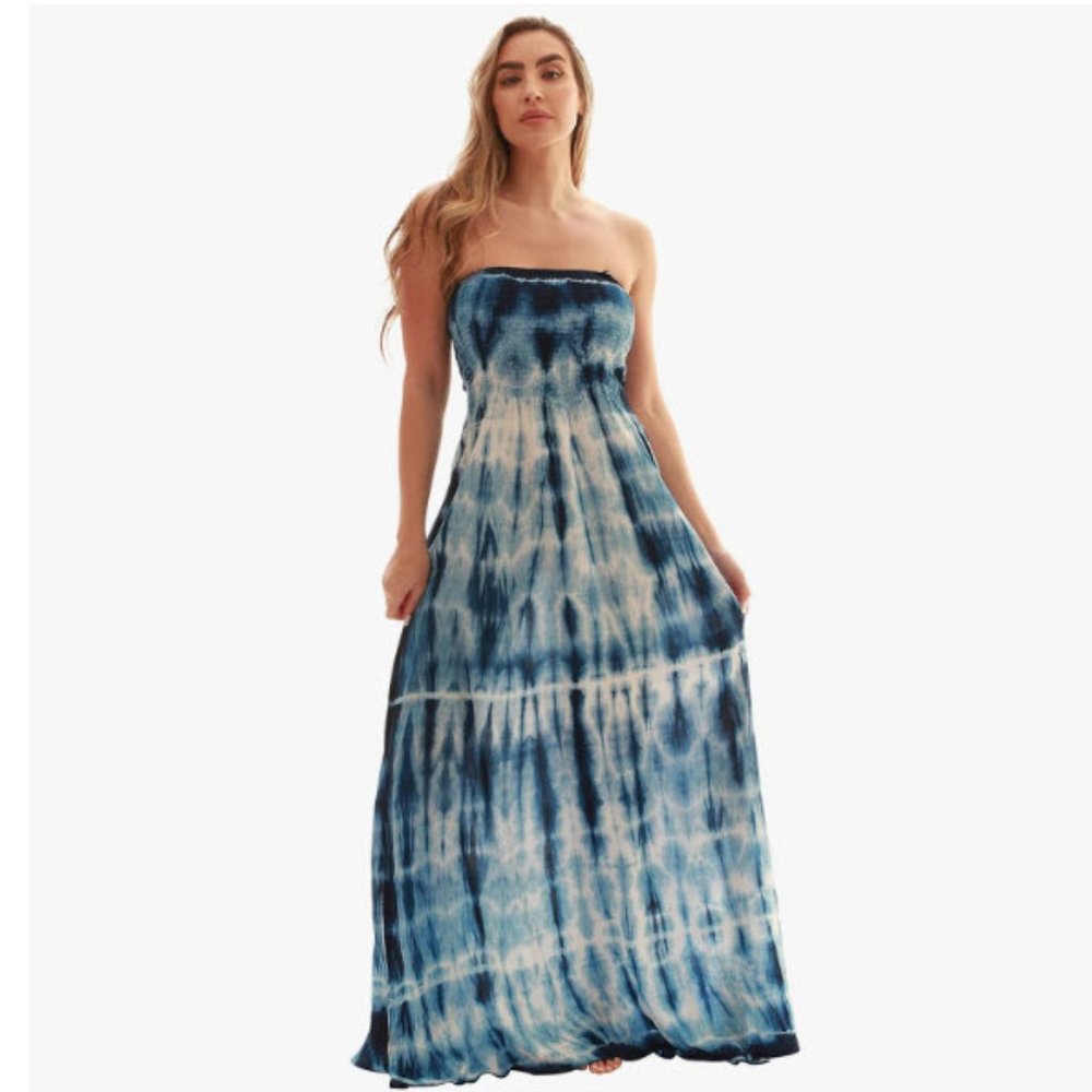 Maxi Summer Dress for Women Long Sundress with Removable Straps New in package